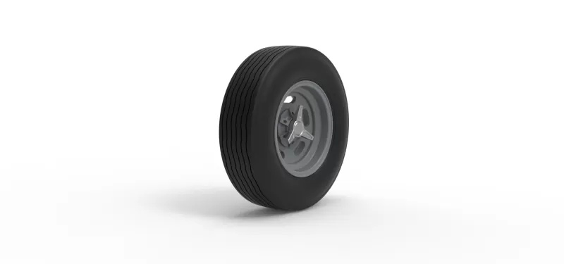 Front wheel of Vintage Champ car Version 2 Scale 1 to 25 - Model preview 2