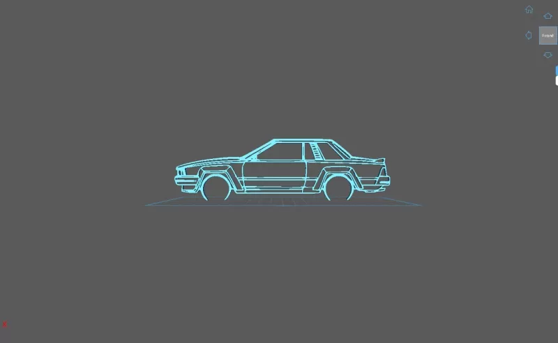 Nissan - 240 RS 1983 Wall Art - Model preview 1