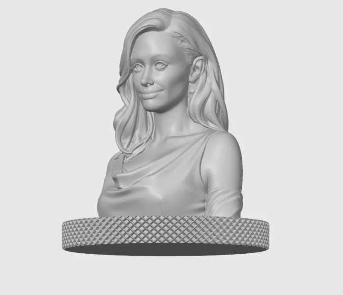 Emmy Rossum 3D Model Print - Model preview 4