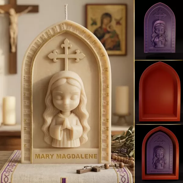 Mary Magdalene - Printable 3D Model - Model preview 1