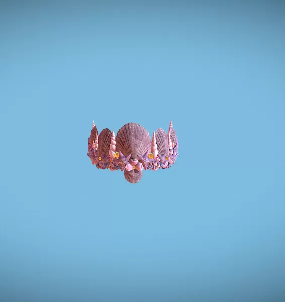 Summer Crown with Seashells And Starfish - Model preview 2