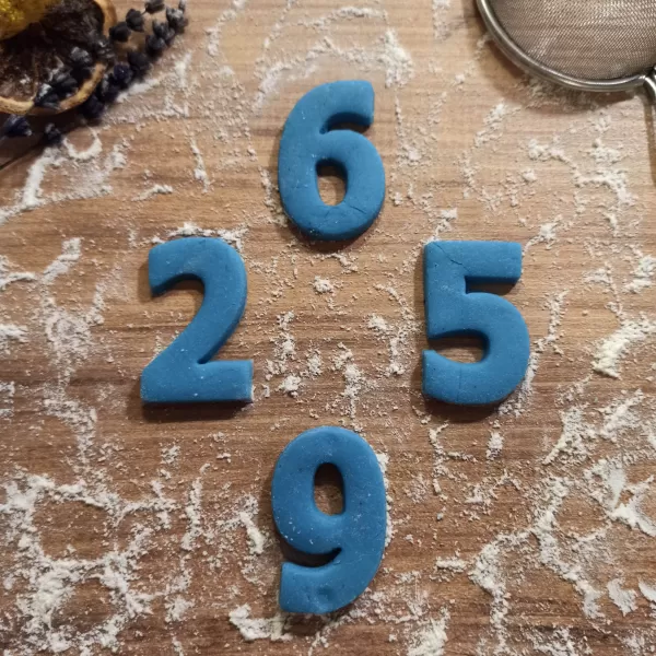 Numbers Cookie Cutter Set, Clay-Fondant Cutters, Birthday Cookie - Model preview 7