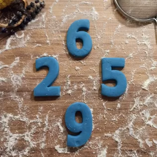Numbers Cookie Cutter Set, Clay-Fondant Cutters, Birthday Cookie - Model thumbnail 7