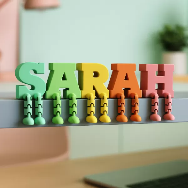 Articulated Letter Set | Full Alphabet, A–Z with Moving Legs - Model preview 8