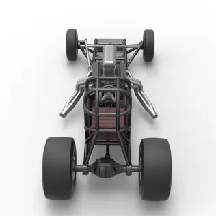 Vintage Front engine dragster Base Version 4 Scale 1:25 - Model thumbnail 17