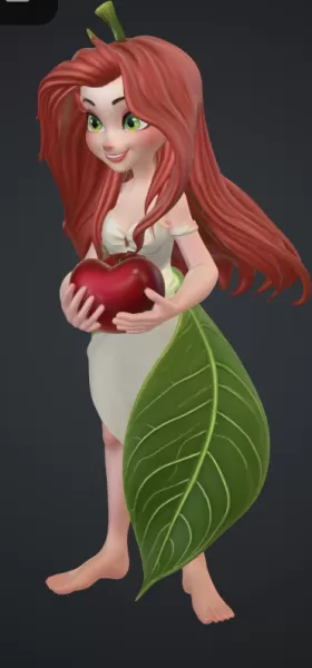 eva mit apfel - Model preview 1