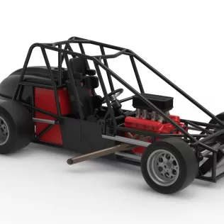 Experimental Pavement Silver Crown Car Base Scale 1:25 - Model thumbnail 20