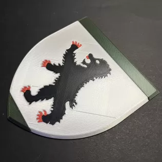 Game of Thrones Sigil of House Mormont Coaster - Model thumbnail 2