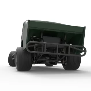 Vintage Dirt Modified stock car while turning Scale 1:25 - Model thumbnail 15