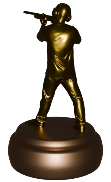 Clay Shooting 3D Character – Premium Printable STL + Blender Fil - Model preview 5