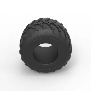 Monster Jam tire 34 Scale 1:25 - Model thumbnail 6