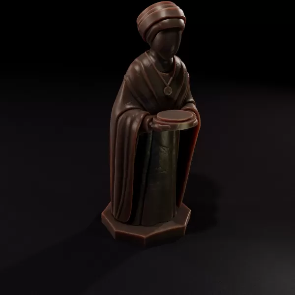 Stone Priest of the Forgotten Shrine 3D printing - Model preview 3