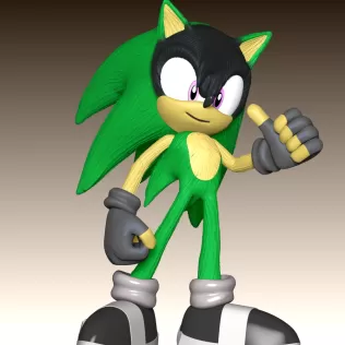 Ashura the Hedgehog - Model thumbnail 6