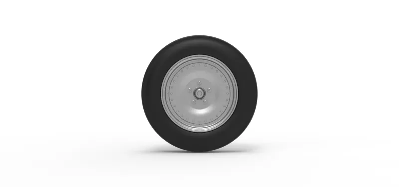 Front tractor wheel Version 3 Scale 1:25 - Model preview 5