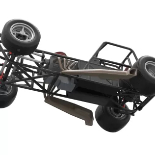 Vintage Dirt Modified stock car Base Version 3 Scale 1:25 - Model thumbnail 3