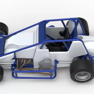 Pavement Silver Crown Car Scale 1:25 - Model thumbnail 10