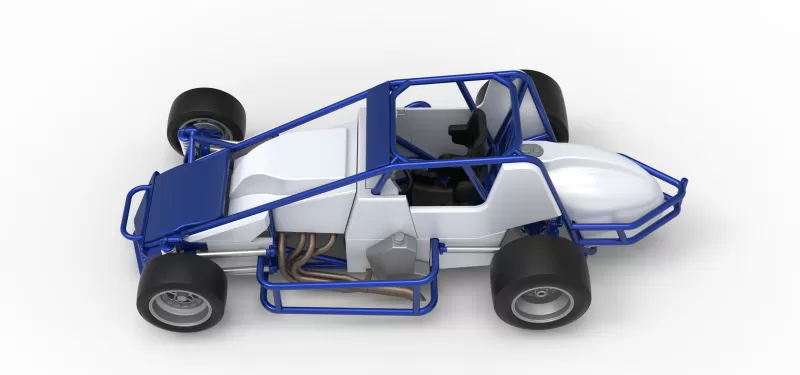 Pavement Silver Crown Car Scale 1:25 - Model preview 10