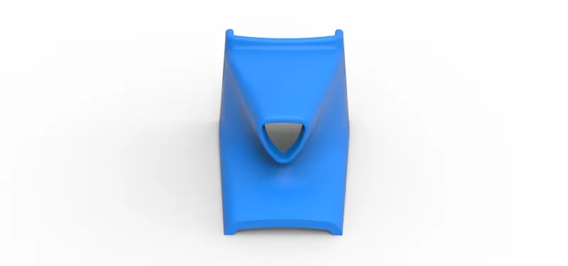 Air Scoop of Pavement Silver Crown Car Scale 1:25 - Model preview 6