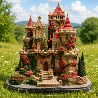 Bougainvillea Castle STL File for 3D Print