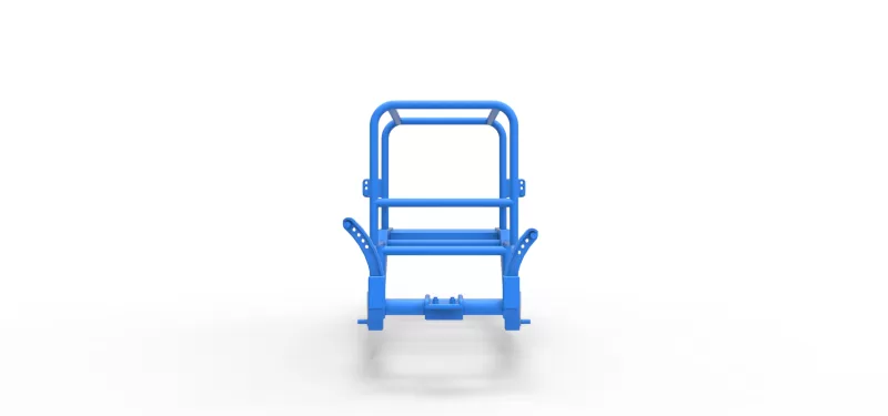 Frame of Vintage Supermodified stock car V2 Scale 1:25 - Model preview 5