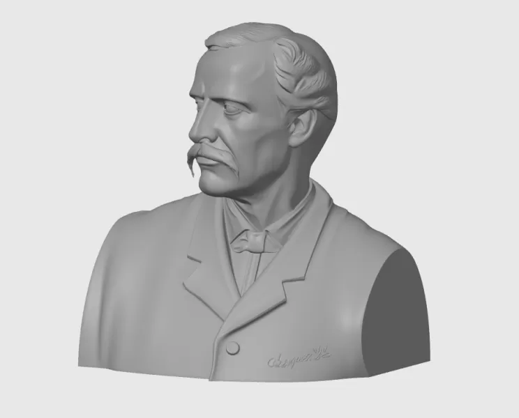Georgi Rakovski 3D STL (Георги Раковски) - Model preview 1