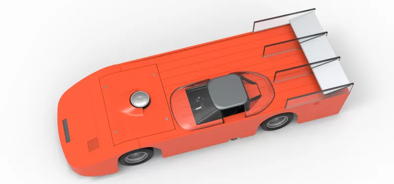 Vintage Asphalt Outlaw Super late model 1:25 - Model preview 4