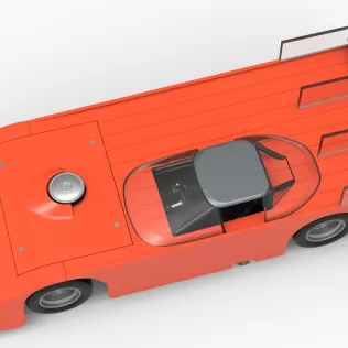 Vintage Asphalt Outlaw Super late model 1:25 - Model thumbnail 4