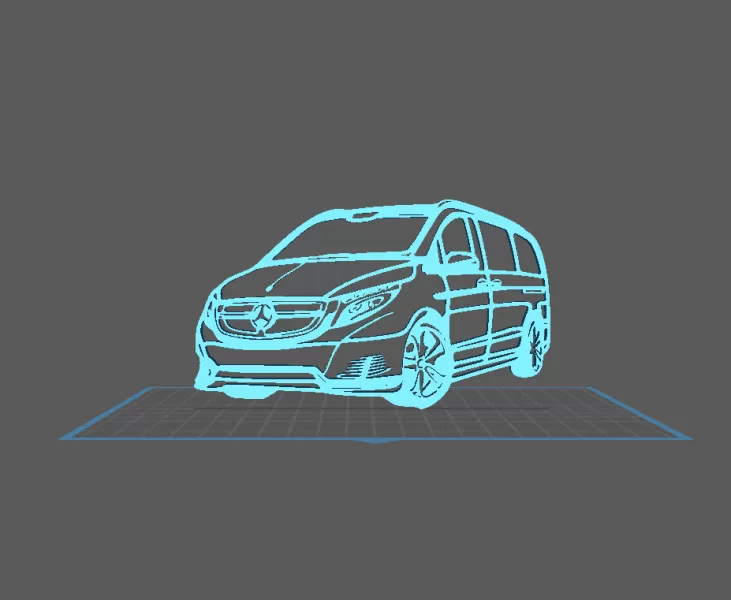 Mercedes - Classe V Wall Art - Model preview 1