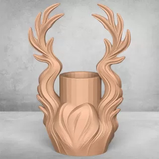 Modern Wolf Vase - Model thumbnail 3