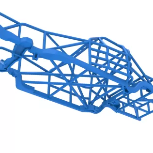 Frame of IMCA Stock car Scale 1:25 - Model thumbnail 3