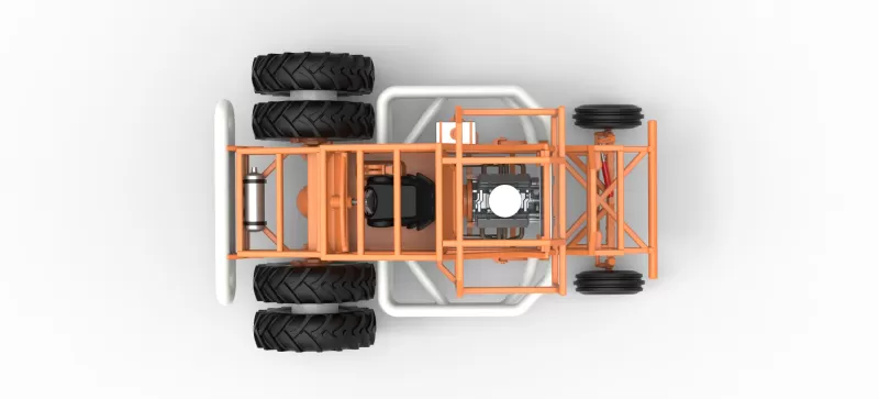 Racing Combine Harvester Base Scale 1:25 - Model preview 11