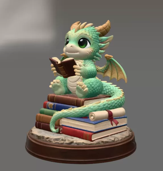 Reading Dragon STL File for 3D Print - Model preview 4