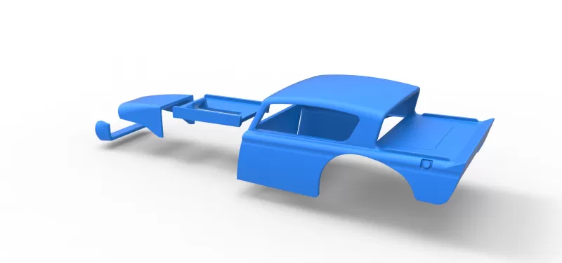 Shell of Vintage Asphalt Modified stock car V7 Scale 1:25 - Model preview 21