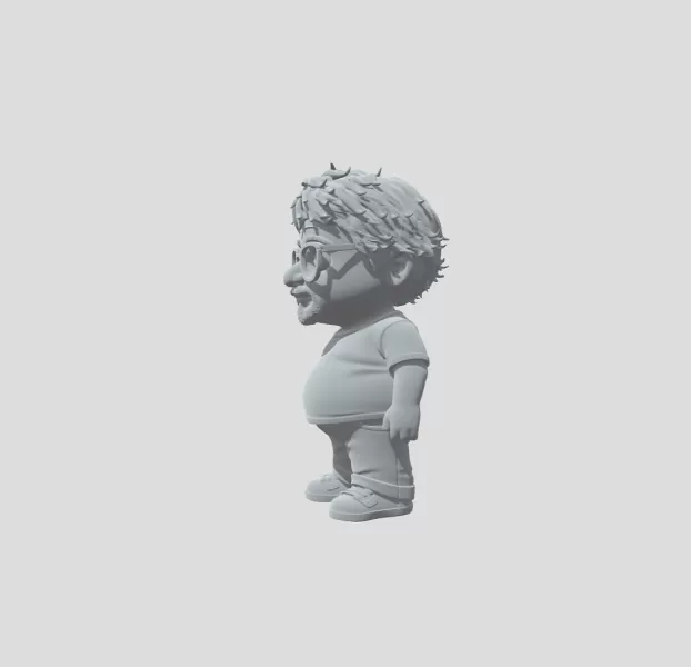 Grandpa with Glasses style 1 - Model preview 2