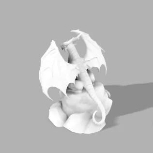 Dragon Guardian Statue - Model thumbnail 2