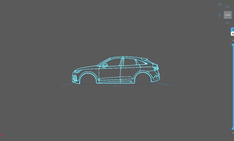 Audi - SQ5 Sportback 2021 Wall Art - Model preview 1