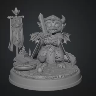 Holy Knight Dragon STL File for 3D print - Model thumbnail 9