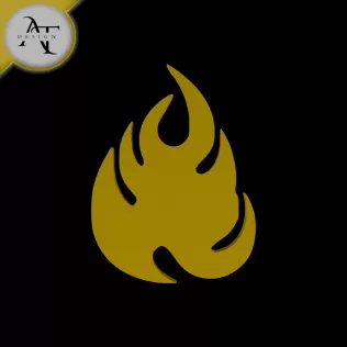 Simple Flame Symbol - 2D Art
