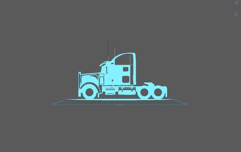 Truck - American Truck Wall Art - Model preview 1