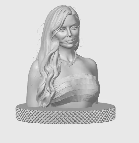 Eva Longoria 3D Bust Print - Model preview 3