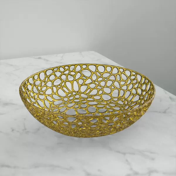 Voronoi Decorative Bowl, Fruit Bowl, Orchid Bowl Pot Planter - Model preview 2