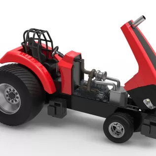 Pro Stock Pulling Tractor Version 6 Scale 1:25 - Model thumbnail 24