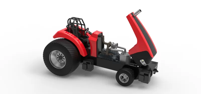 Pro Stock Pulling Tractor Version 6 Scale 1:25 - Model preview 24