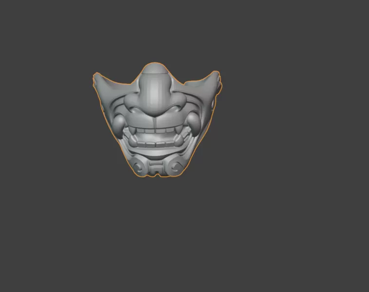 маска самурая - Model preview 1