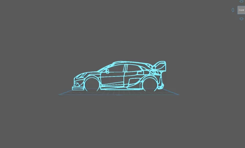 Ford - Puma Rallye 23 Wall Art - Model preview 2