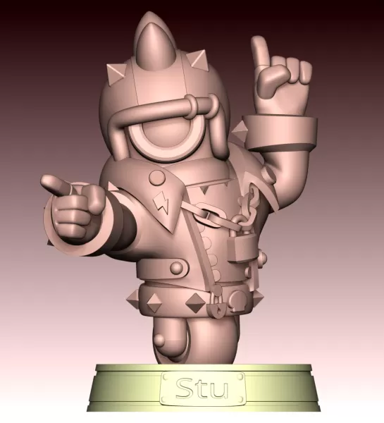 Stu - Brawl Stars - Model preview 11
