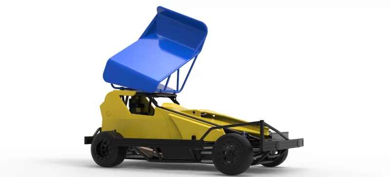 BriSCA Formula 1 Stock Car for Dirt Version 2 Scale 1:25 - Model preview 25