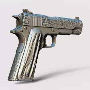 Colt 1911 (Al Capone Style) #RoZ - Model thumbnail 3