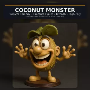 Stylized Character Collection Vol. 01 – Kitbash High-Poly 3D Mod - Model thumbnail 4