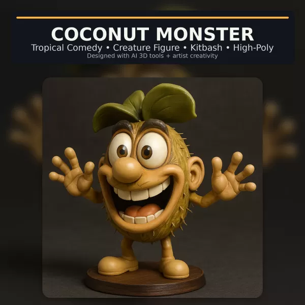 Stylized Character Collection Vol. 01 – Kitbash High-Poly 3D Mod - Model preview 4